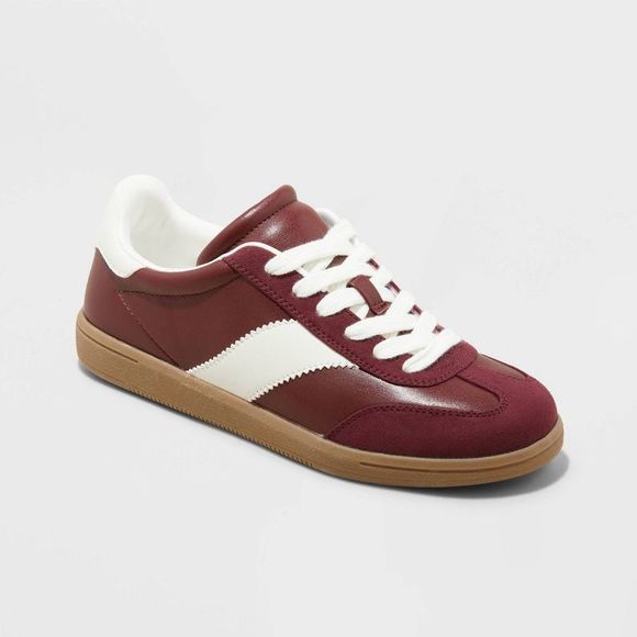 Universal Thread Burgundy and White Sneakers - Picture 1 of 4